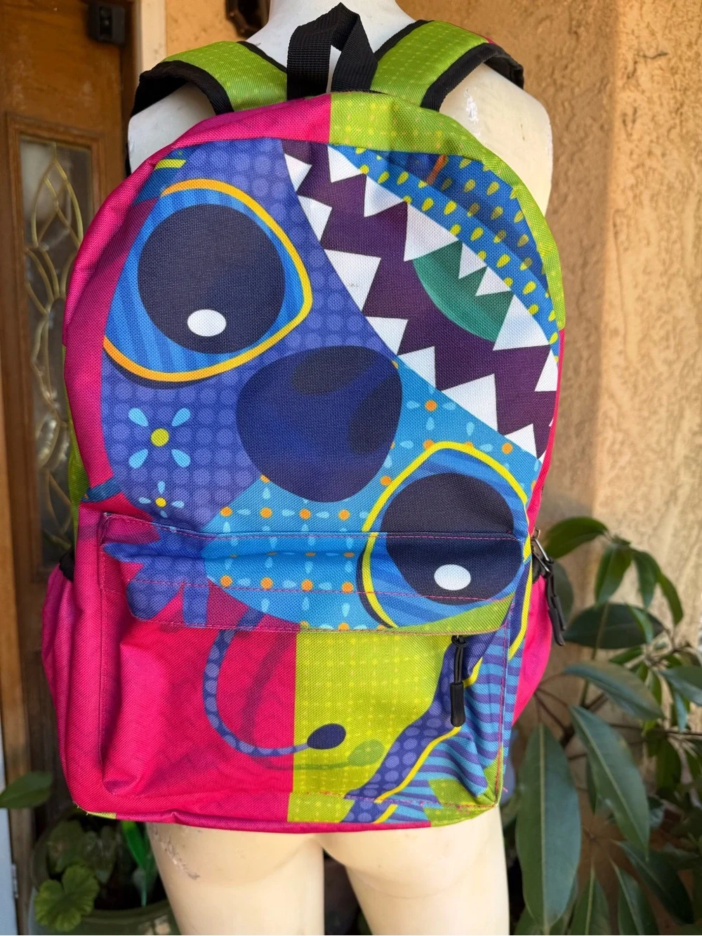 Unbranded Colorful Stitch Print Backpack